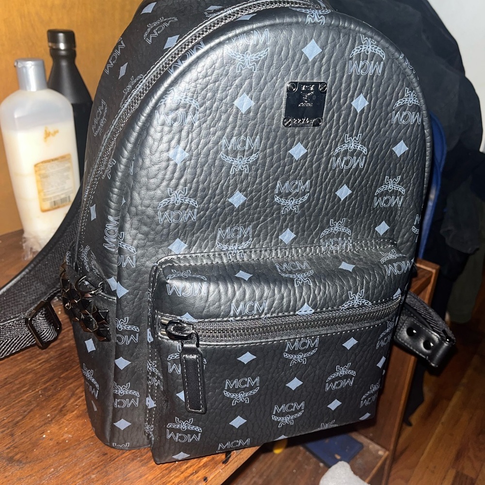 MCM Monogram Black Backpack